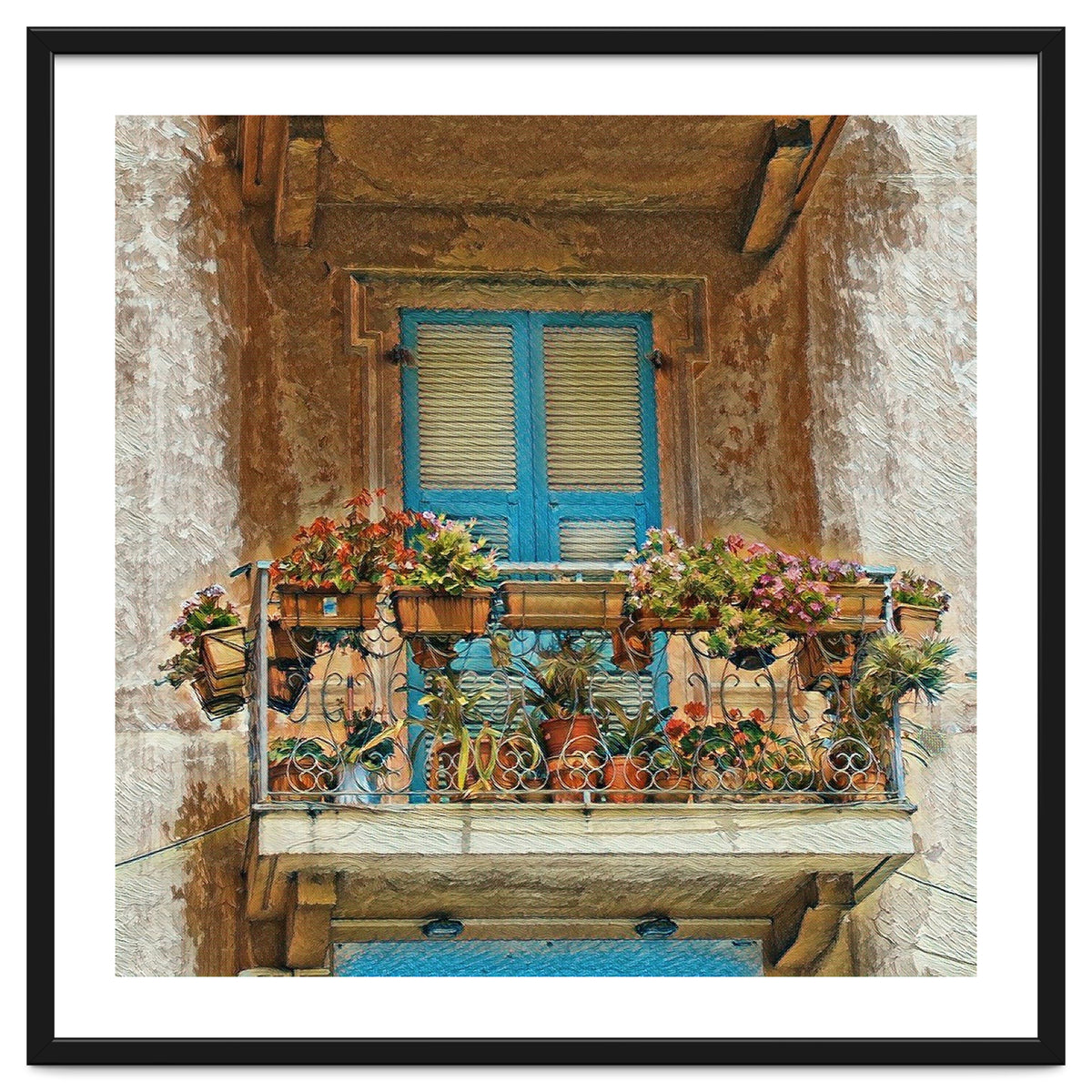 Flowered window in Venice