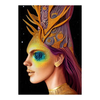 All That Glitters - Cosmic Goddess Portrait (Print Only)