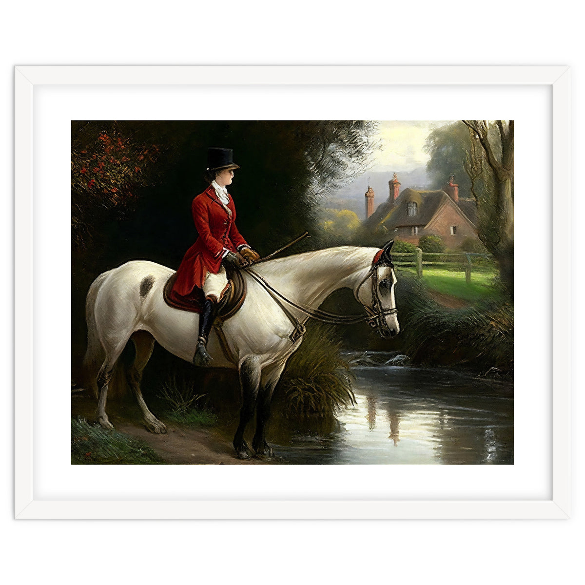 19th Century Countryside Oil Painting