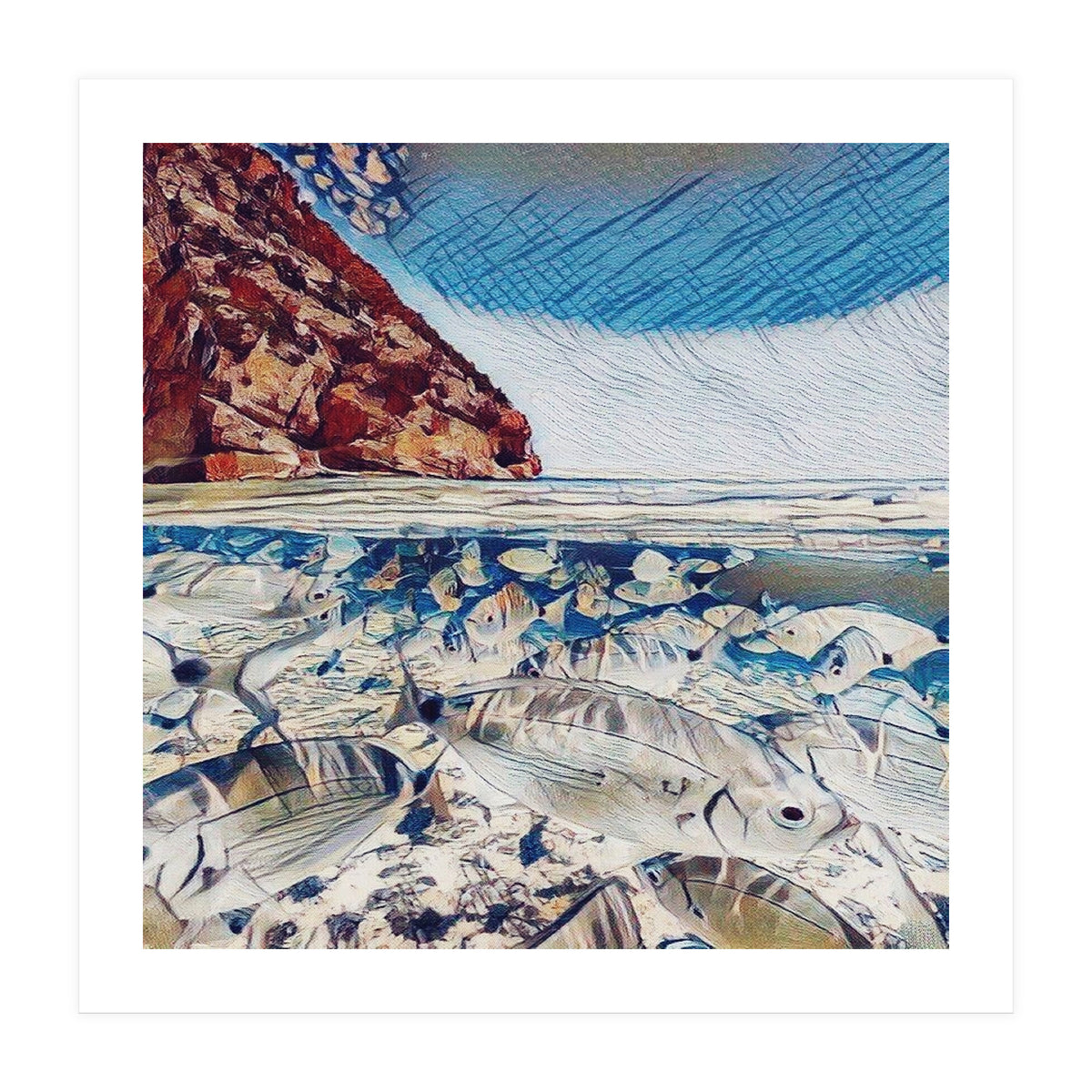 Fishes In Lake Garda (Print Only)