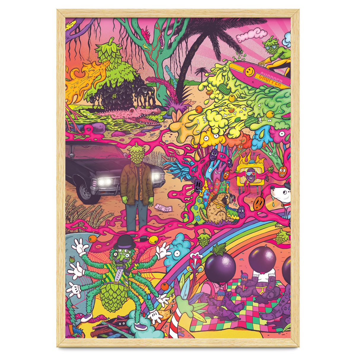 ABBEYDALE BREWERY COLLAB SERIES #2 FULL ILLUSTRATION - THORNBRIDGE, WILDE CHILD, RIDGESIDE, TORRSIDE, BOX SOCIAL, ORA BREWING