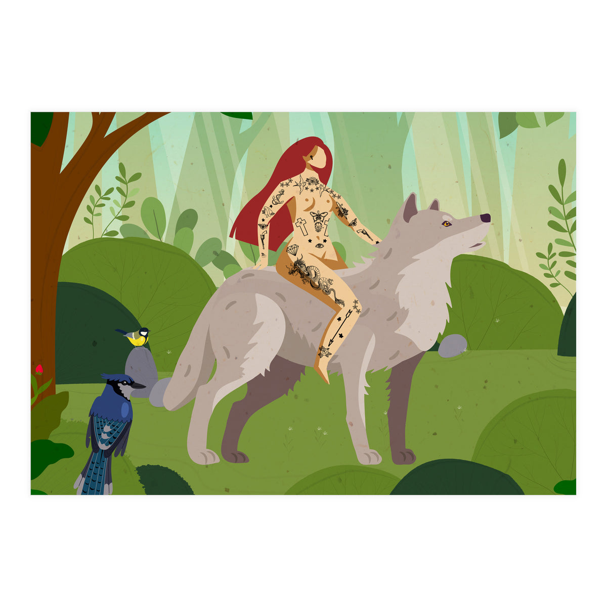 Riding My Wolf (Print Only)