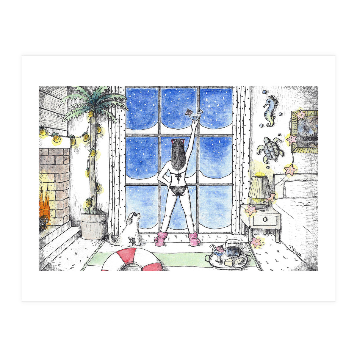 Indoor Beach Party (Print Only)