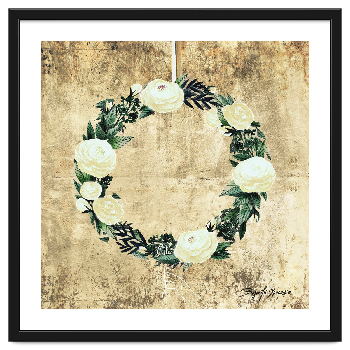 Wreath #White Flowers #Royal collection