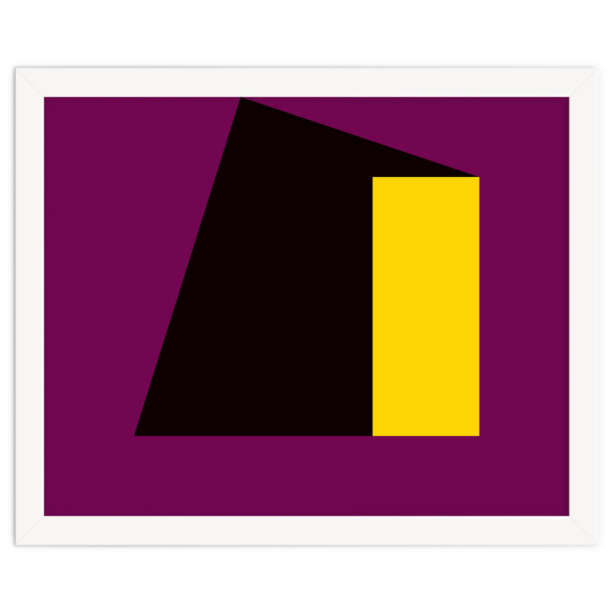 Geometric Shapes No. 55 - purple & yellow