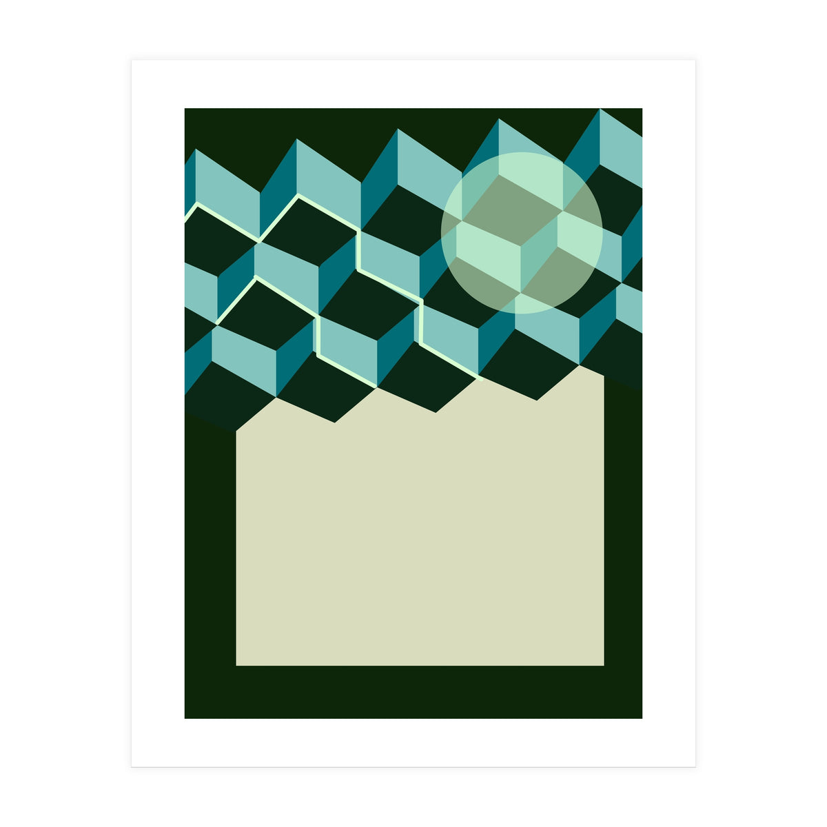 Aurora In The Mountains (Print Only)