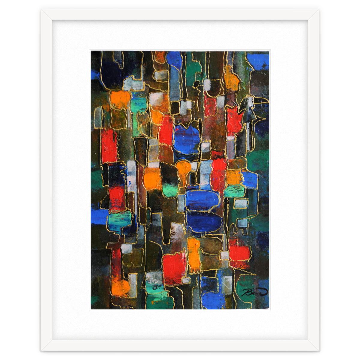 Abstract Brooklyn...38x28.cm. Acrylic