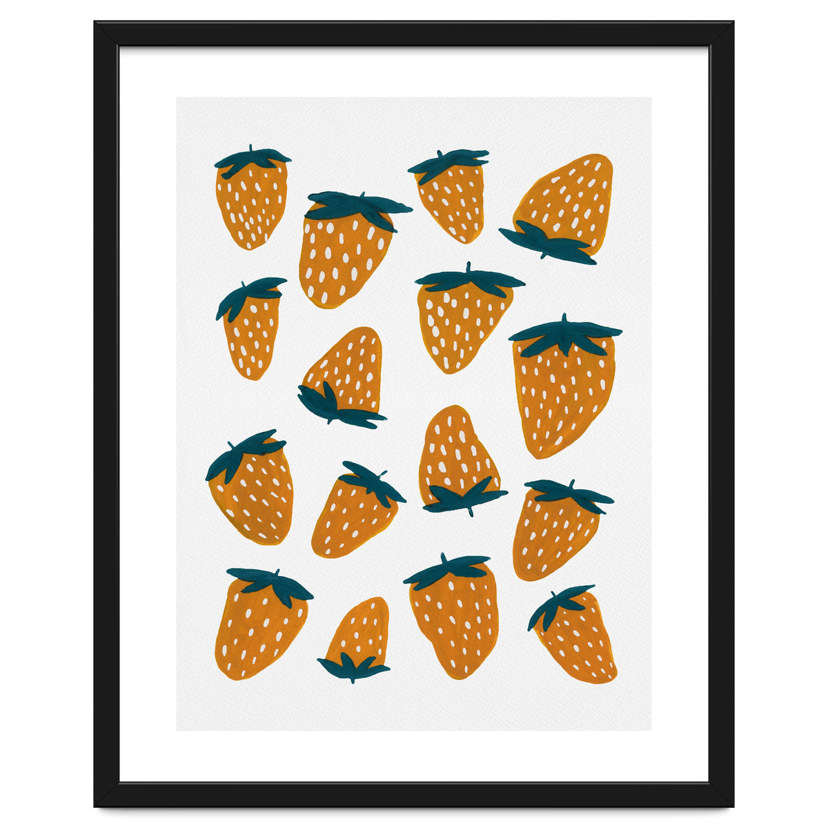 Summer strawberries red