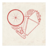 Love Bike Red (Print Only)