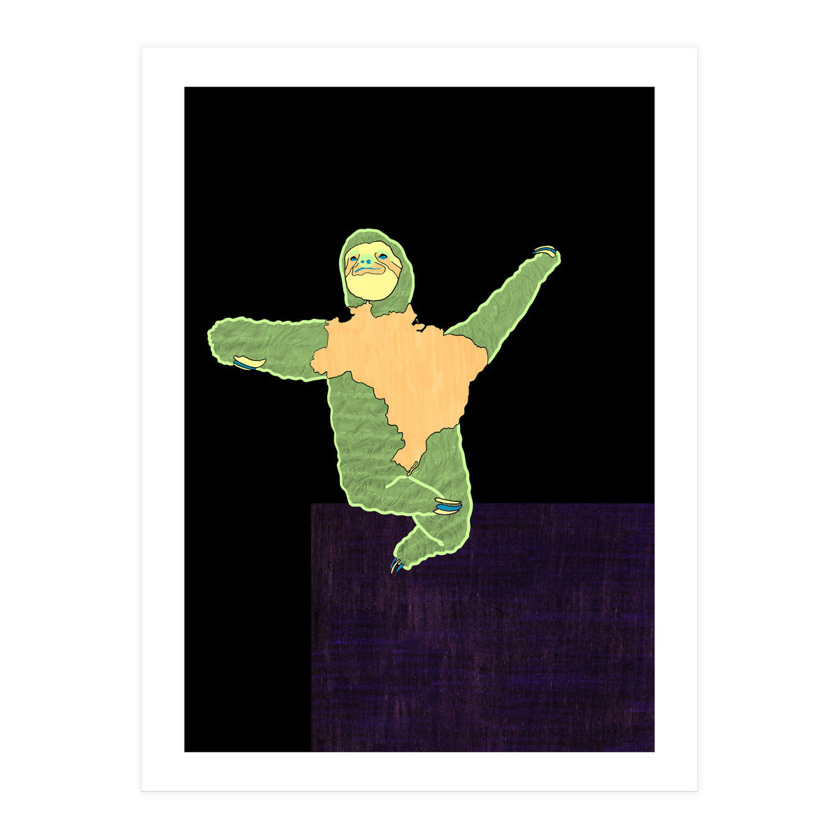 Brazilian Maned Sloth (Print Only)