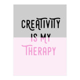 Creativity Is My Therapy Pink (Print Only) thumbnail