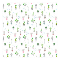 Cacti and plants pattern (Print Only)