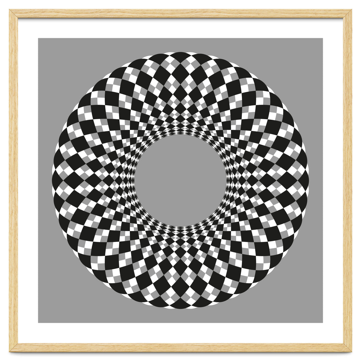 Black and white round