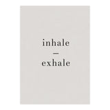 Inhale Exhale Grey Yoga (Print Only) thumbnail