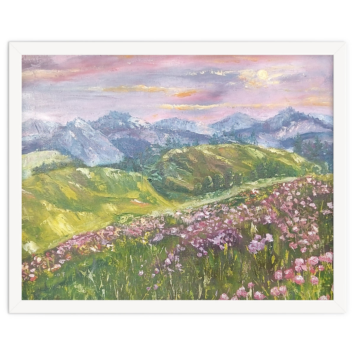 Sunset in the mountains