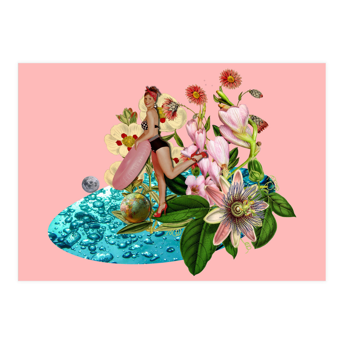 Girl at the Pool (Print Only)