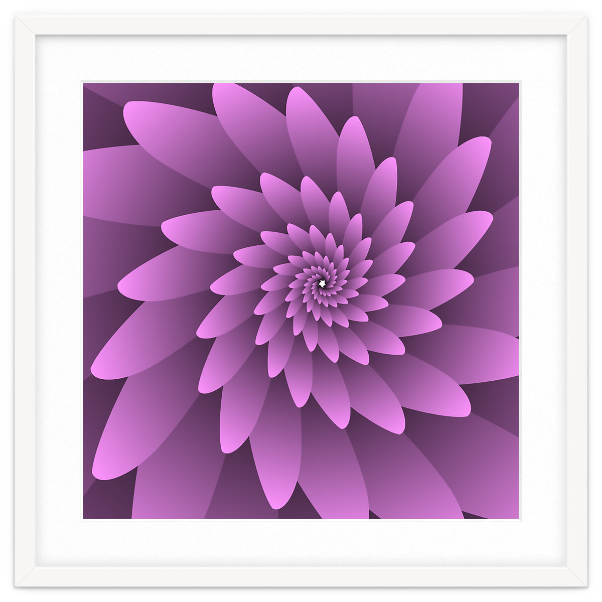 3 D Floral Modern Pink Art