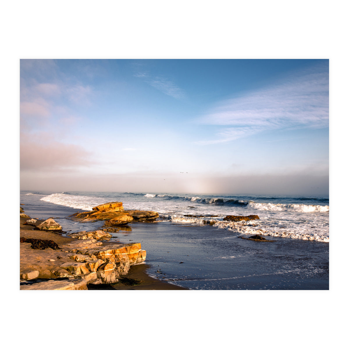 Foggy Beach (Print Only)