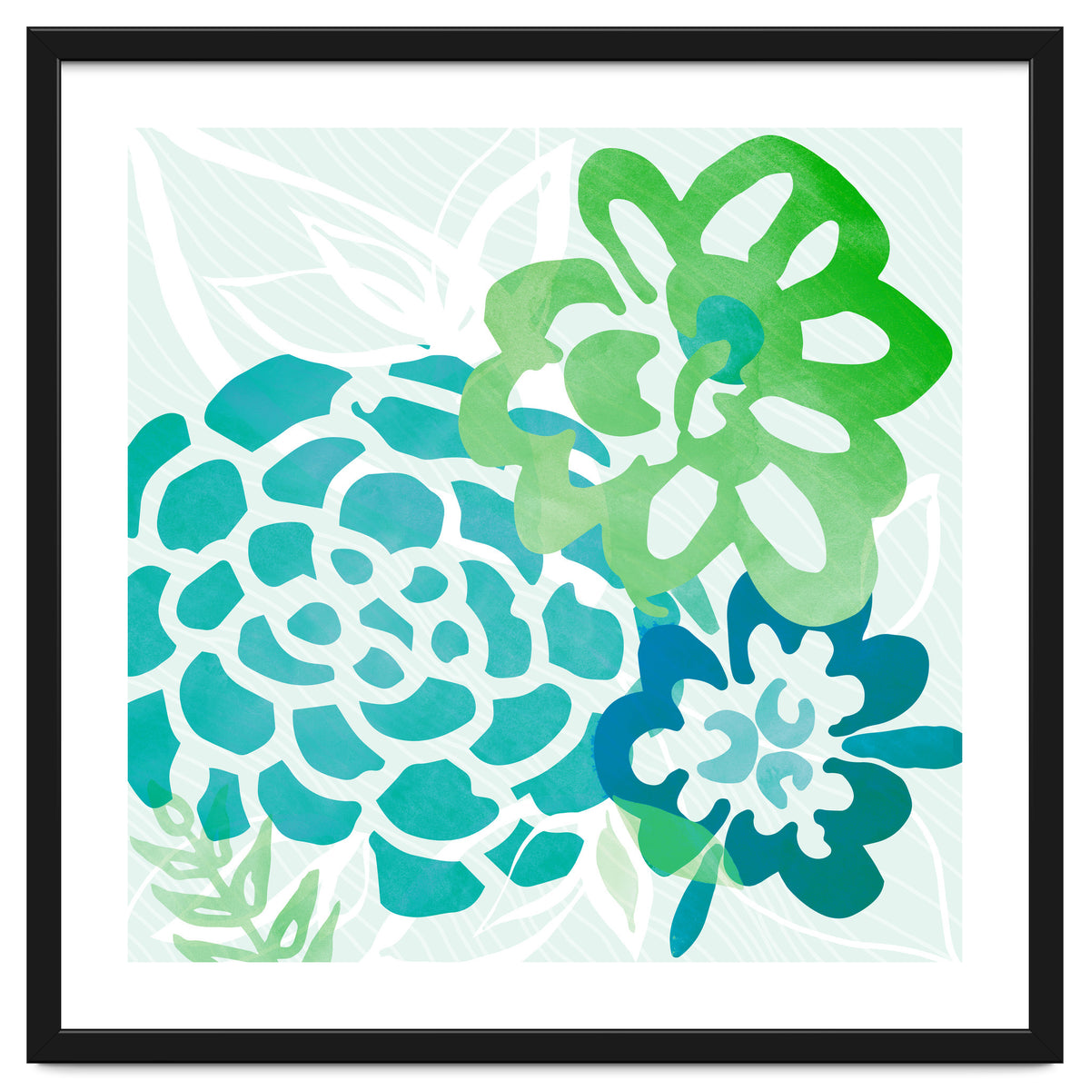 Abstract Coastal Floral