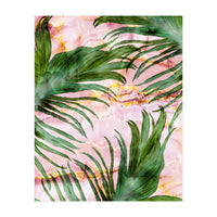 Palm leaf on marble 01 (Print Only)