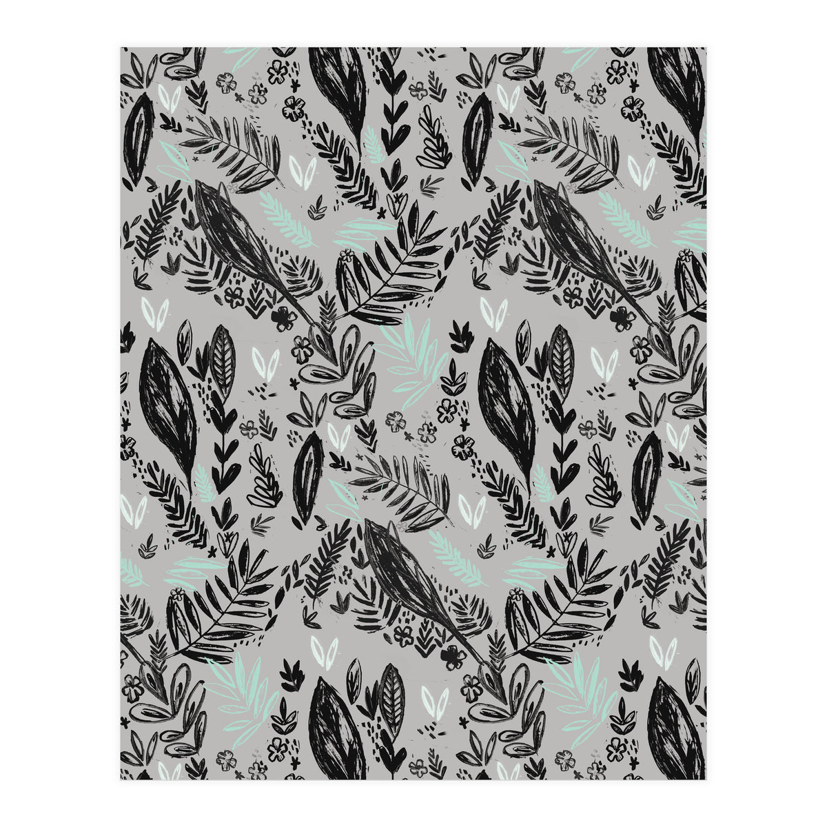 Inky Jungle Pattern (Print Only)