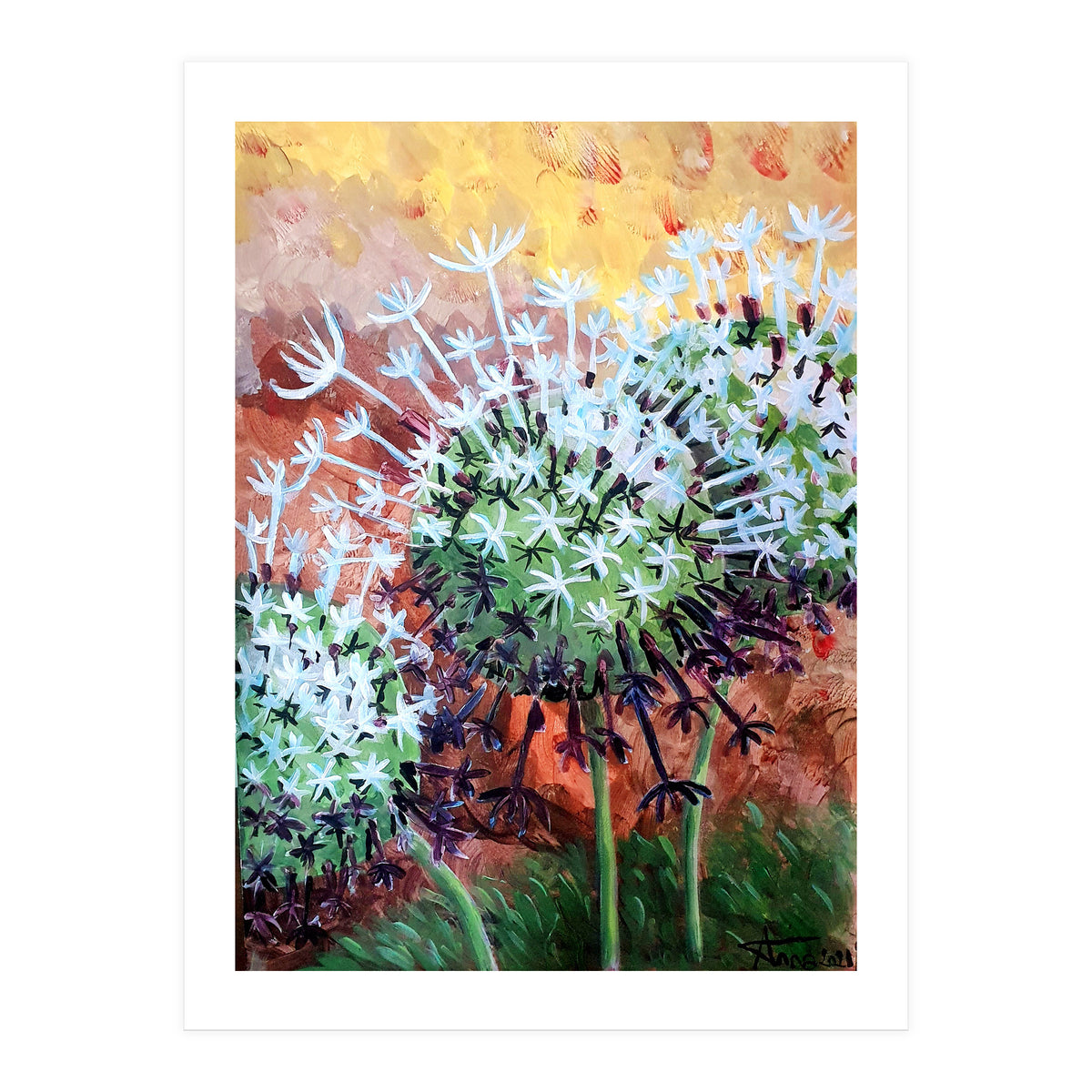 Three Dandelions (Print Only)