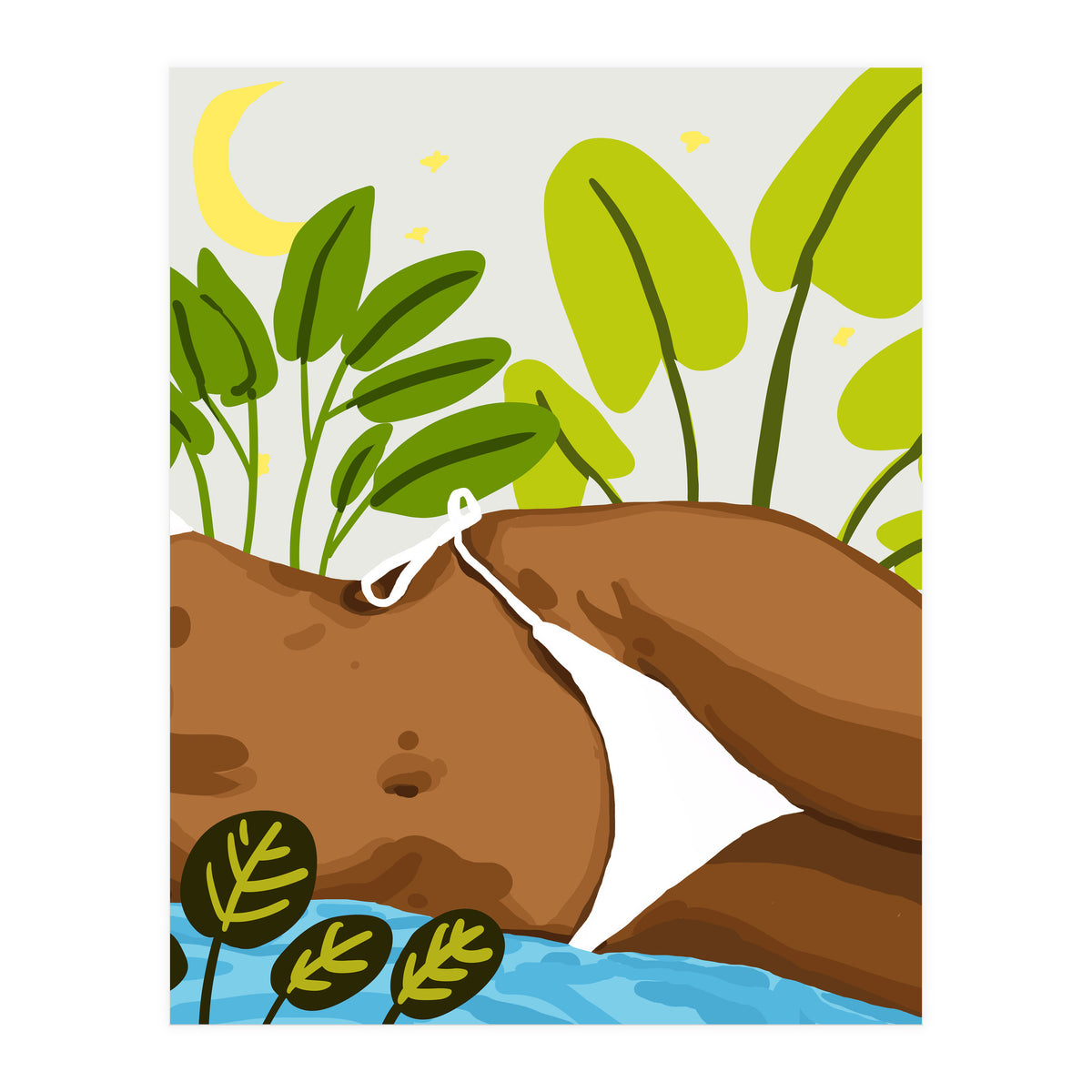 Is it Summer yet Modern Bohemian Black Woman, Bikini (Print Only)