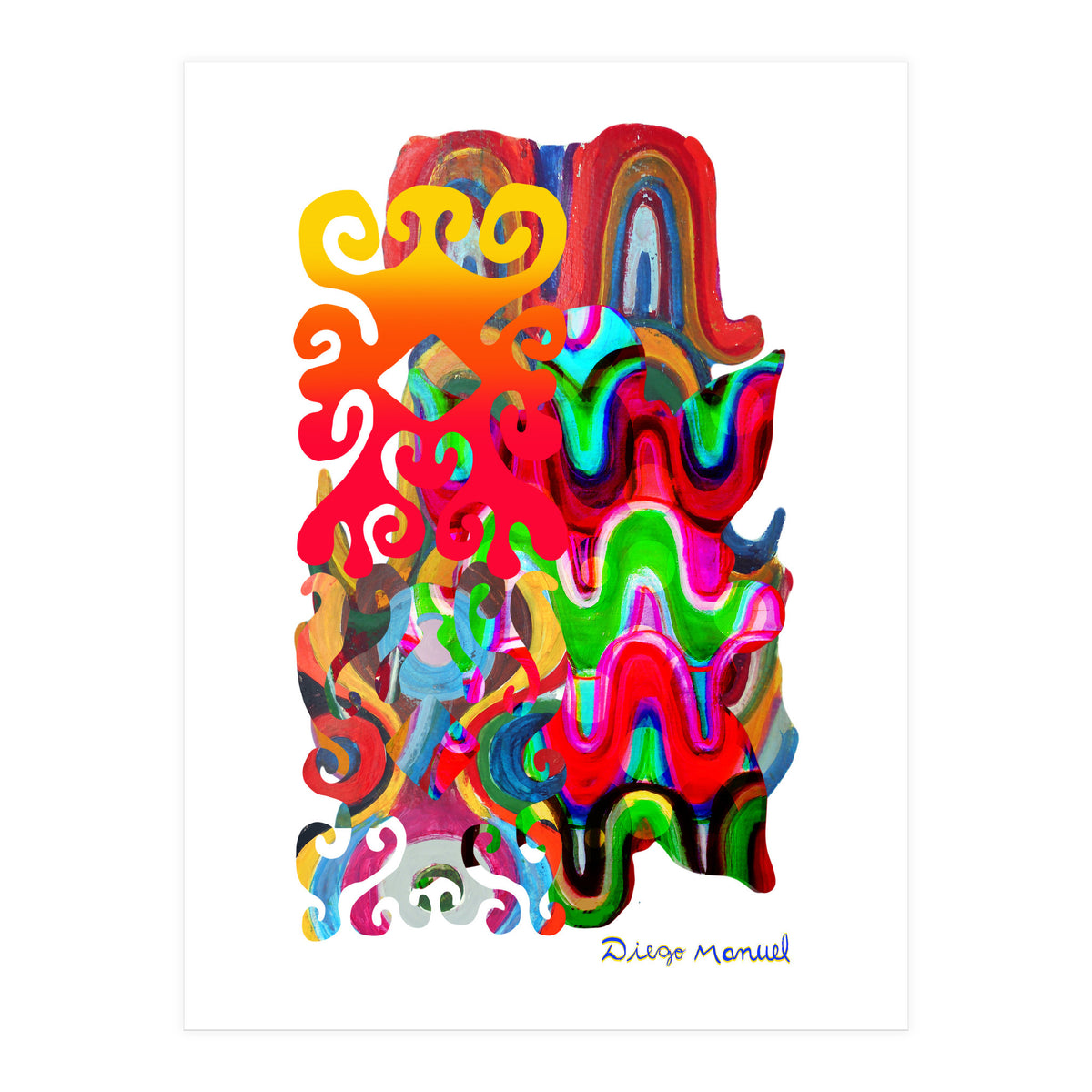 Pop Abstract Asimetrico 13 Copia (Print Only)