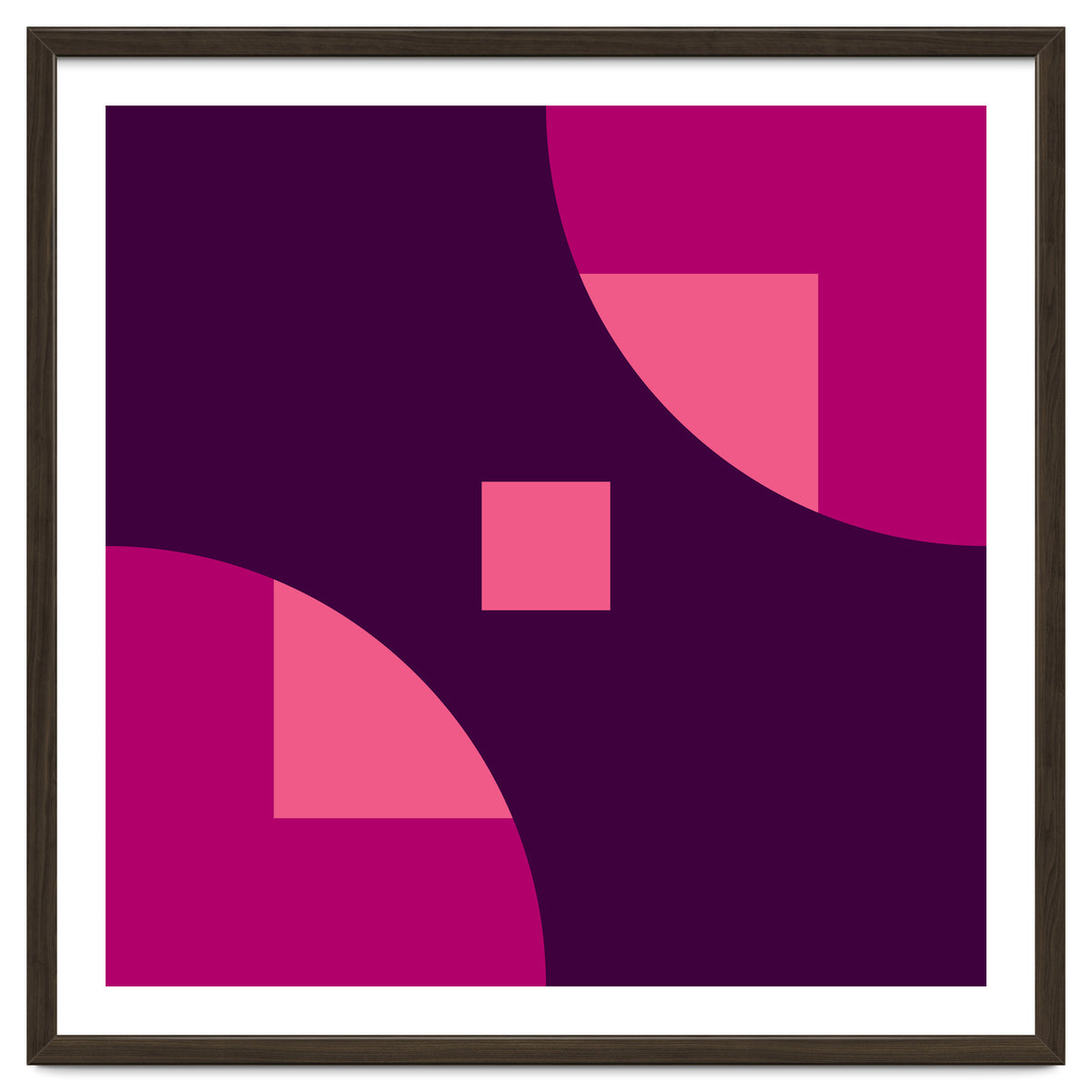 Geometric Shapes No. 1 - purple & pink squares
