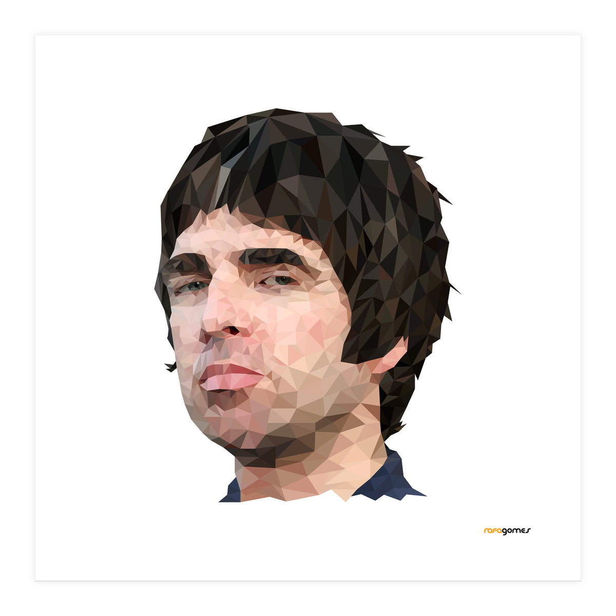 Noel Gallagher Low Poly (Print Only)