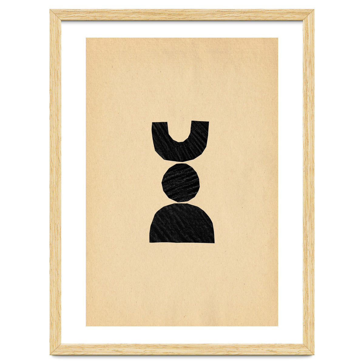 Abstract balancing shapes