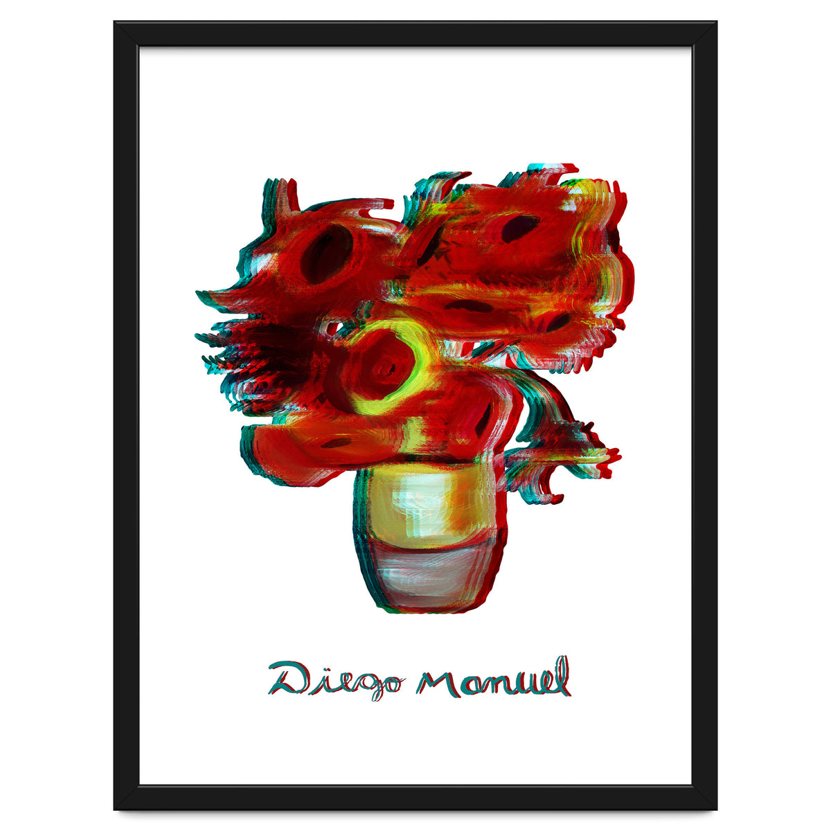 Florero Fondo Blanco