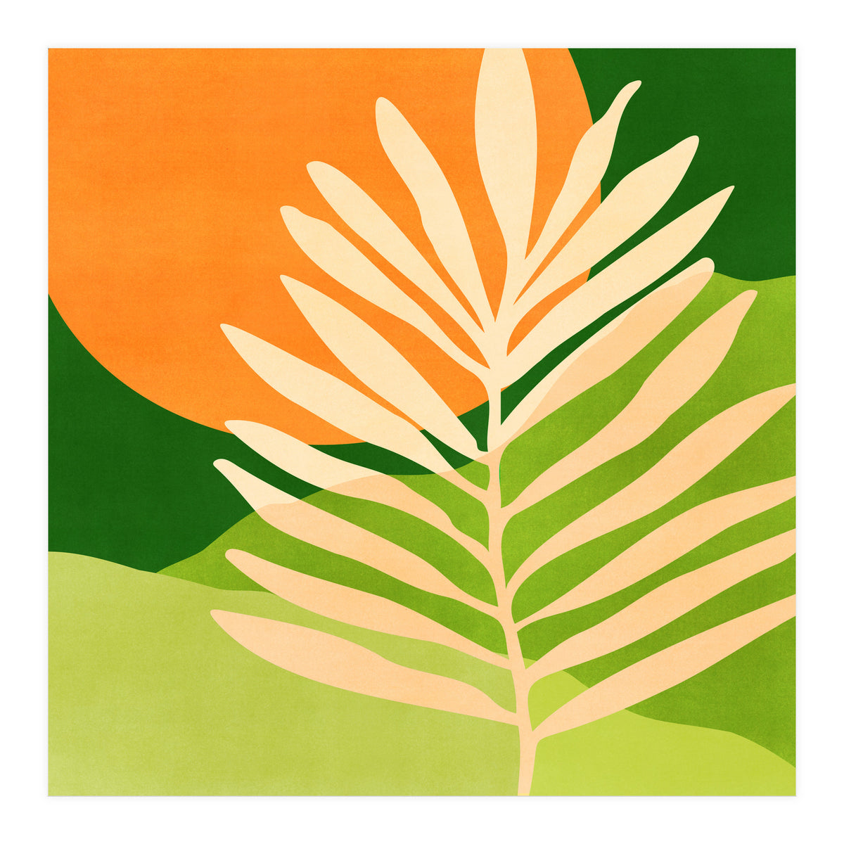 Sunny Palm Frond (Print Only)