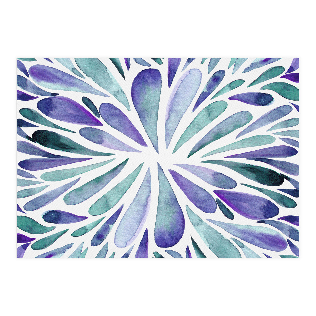 Retro abstract floral (Print Only)
