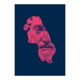 MARCUS AURELIUS ANTONINUS AUGUSTUS / prussian blue / vivid red (Print Only) thumbnail