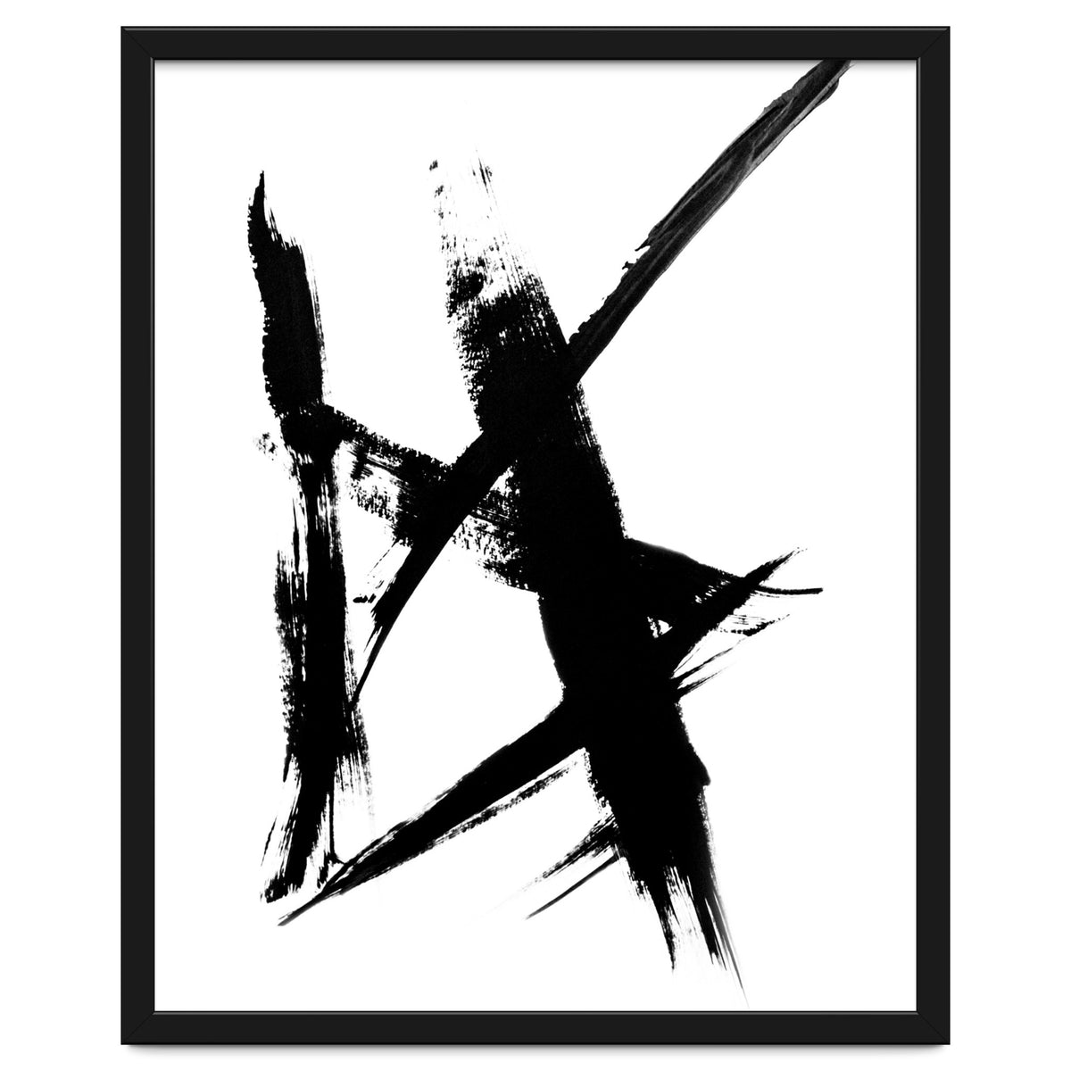 Abstract Brushstroke Print