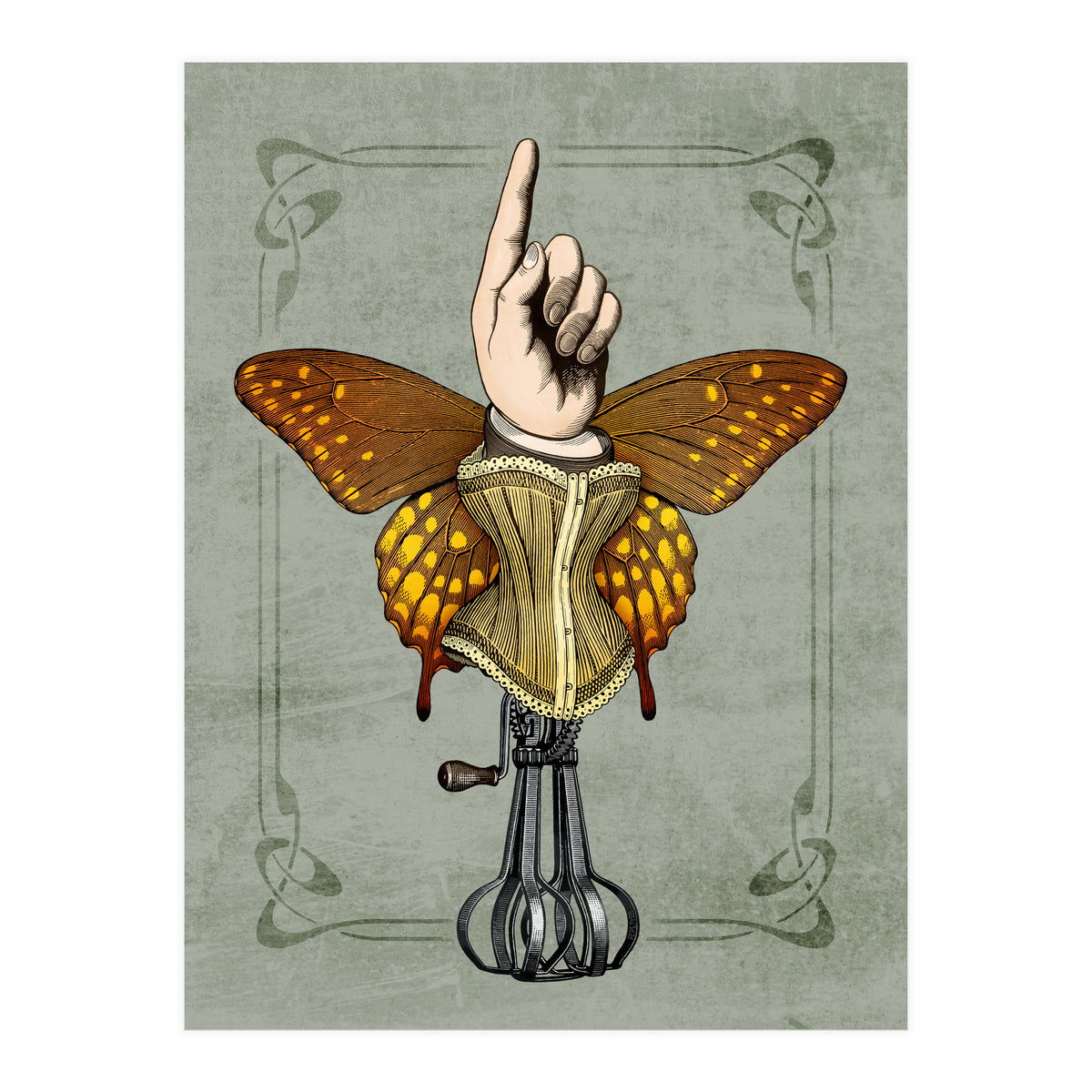 Butterhand Portrait (Print Only)
