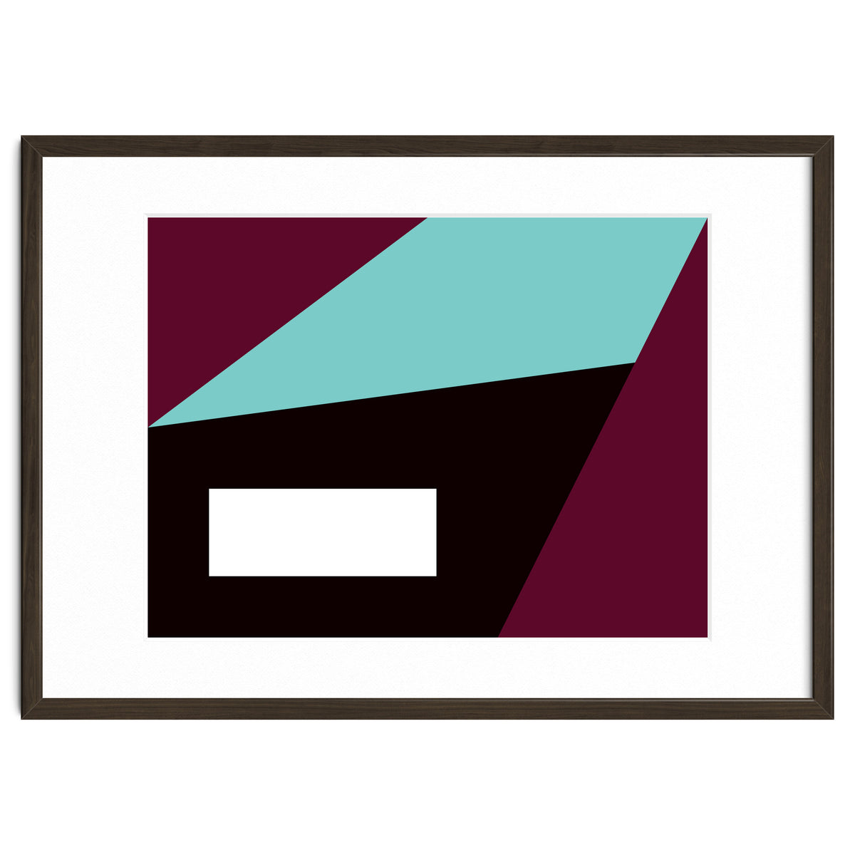 Geometric Shapes No. 84 - purple & turquoise