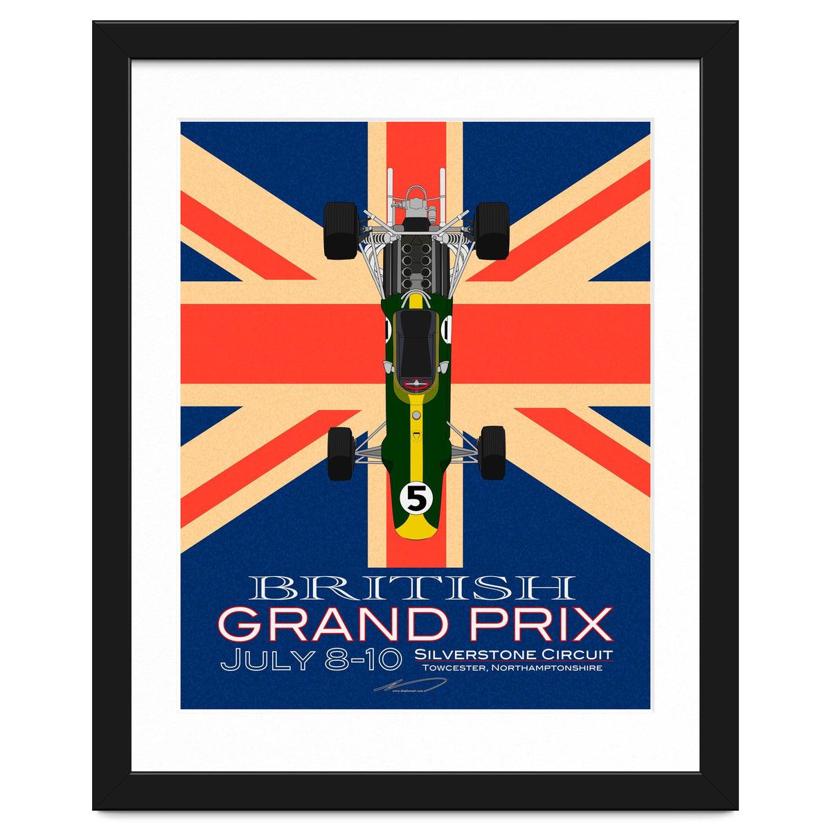 British Grand Prix poster