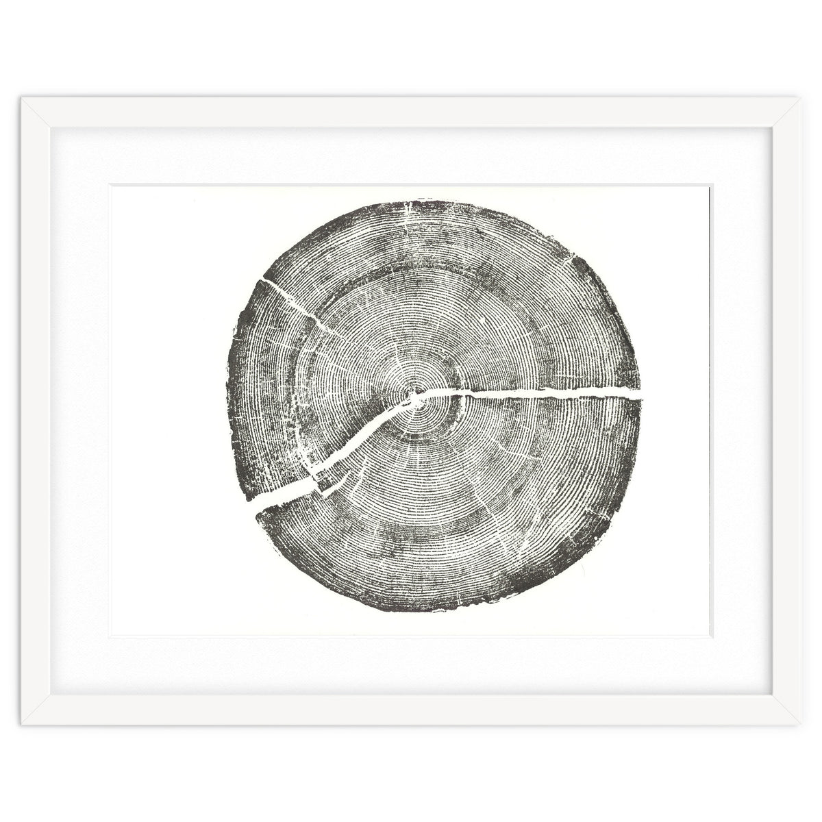 Rock Canyon, Tree Ring Print, Woodblock
