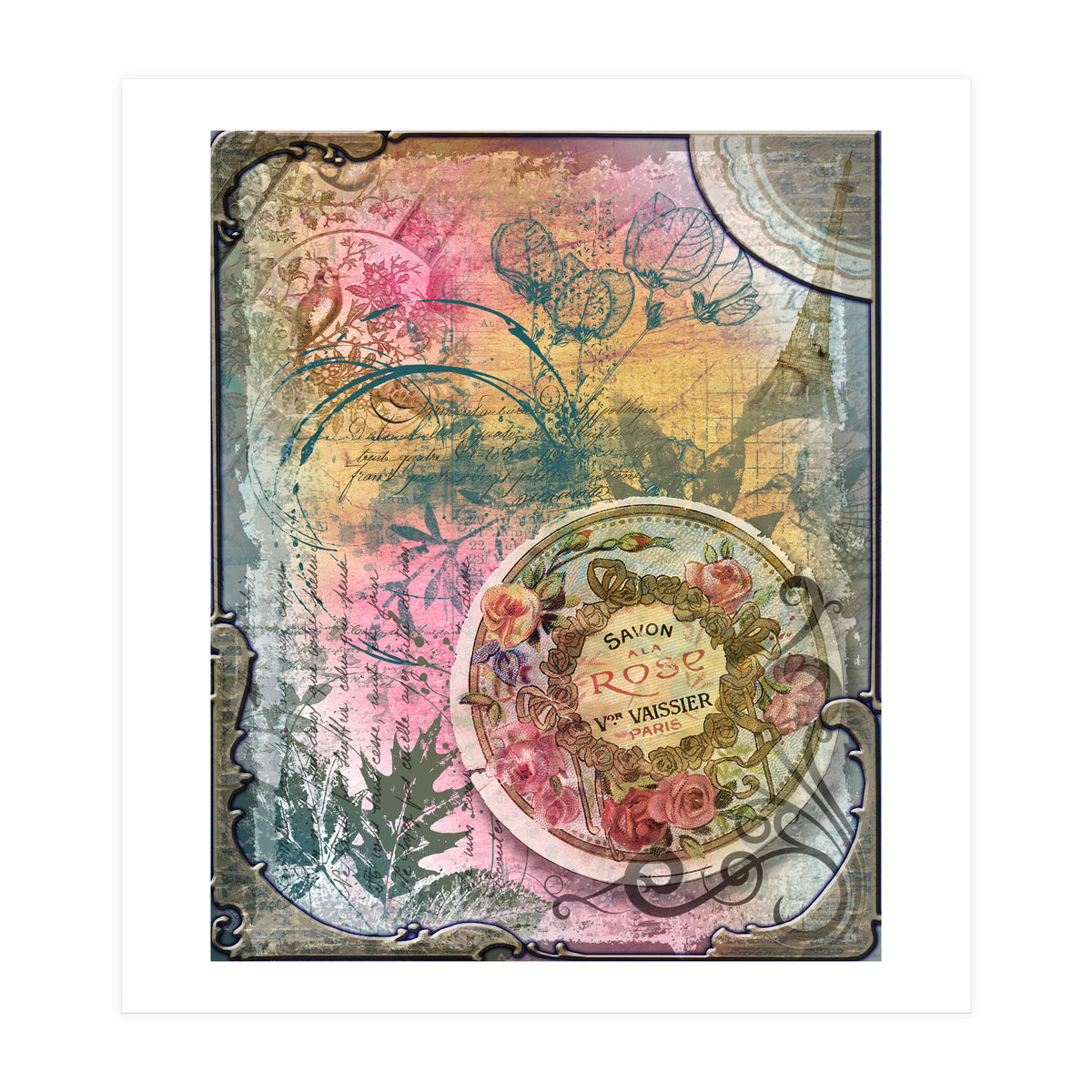 Vintage Rose Soap (Print Only)