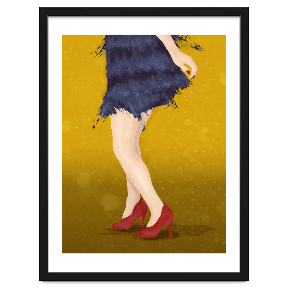 Flapper with red shoes