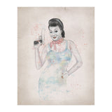 Posing With Gun (Print Only) thumbnail