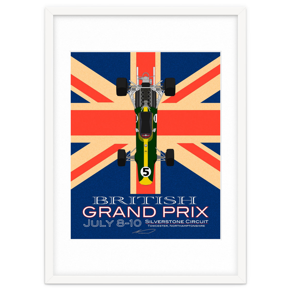 British Grand Prix poster