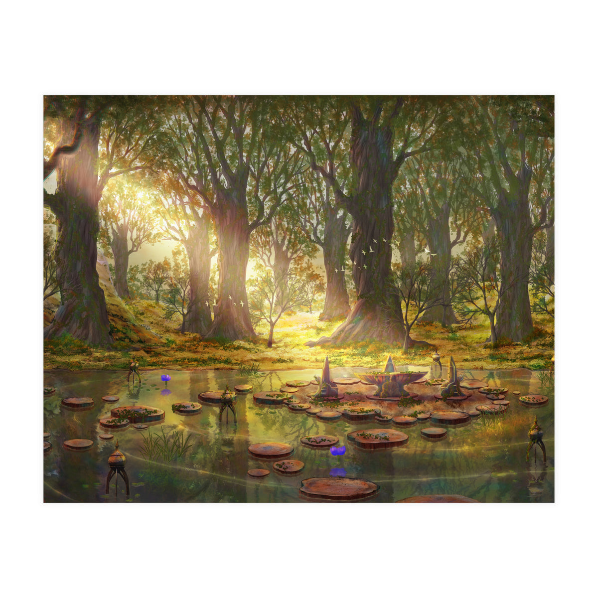 Lotus Stand Gridania (Print Only)