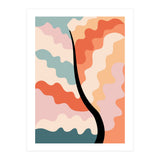 Botanical Retro Floral Waves (Print Only) thumbnail