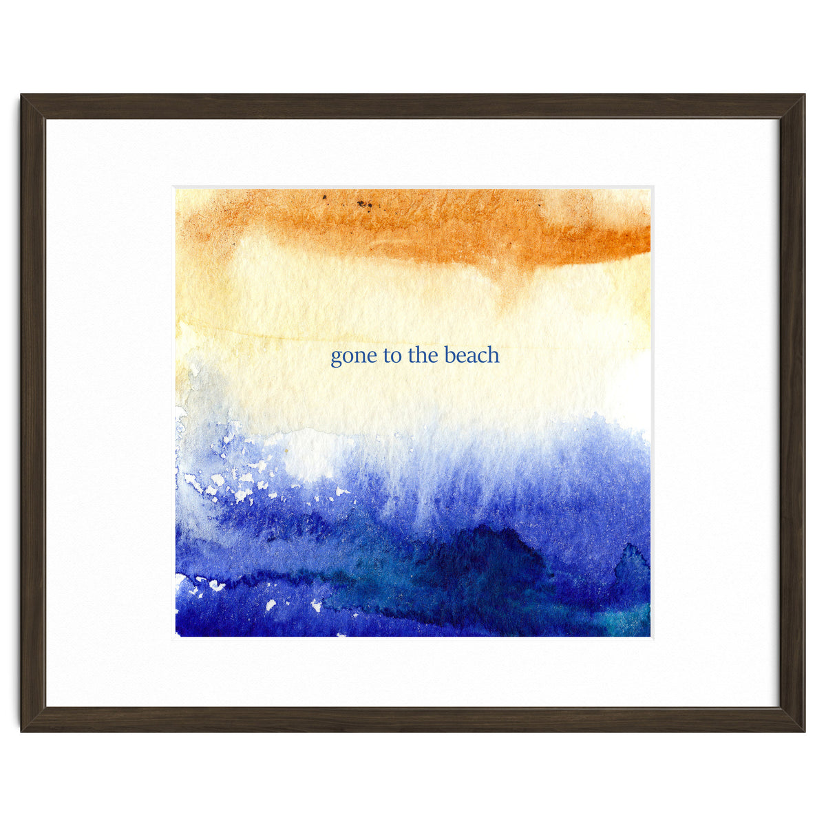 Gone to the beach || watercolor