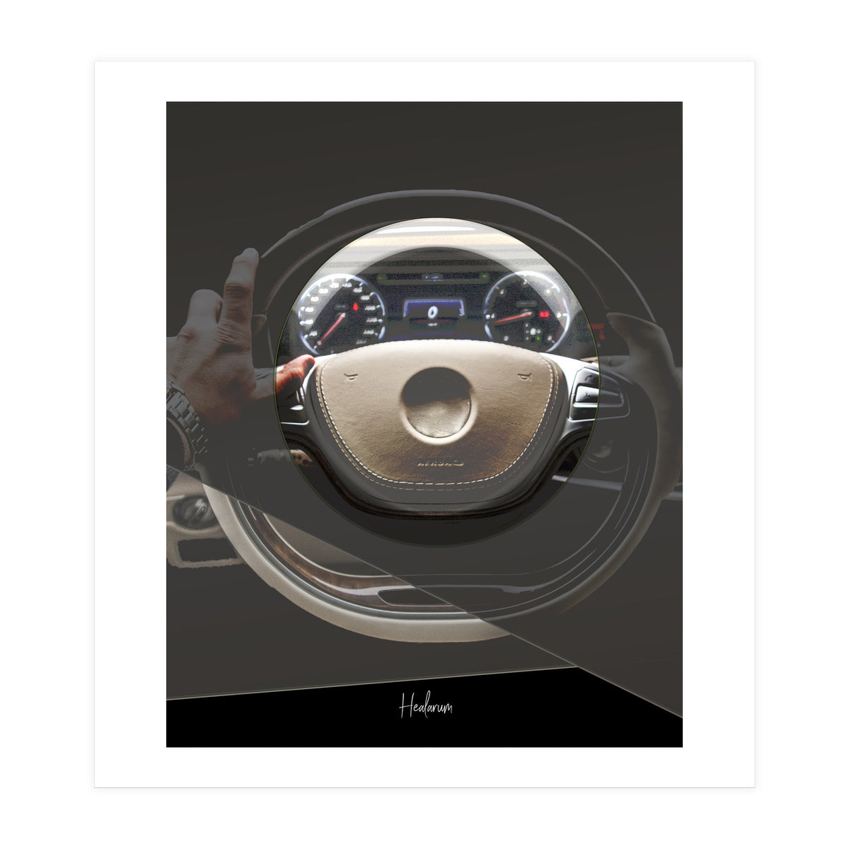 Emoji & Cars beige (Print Only)