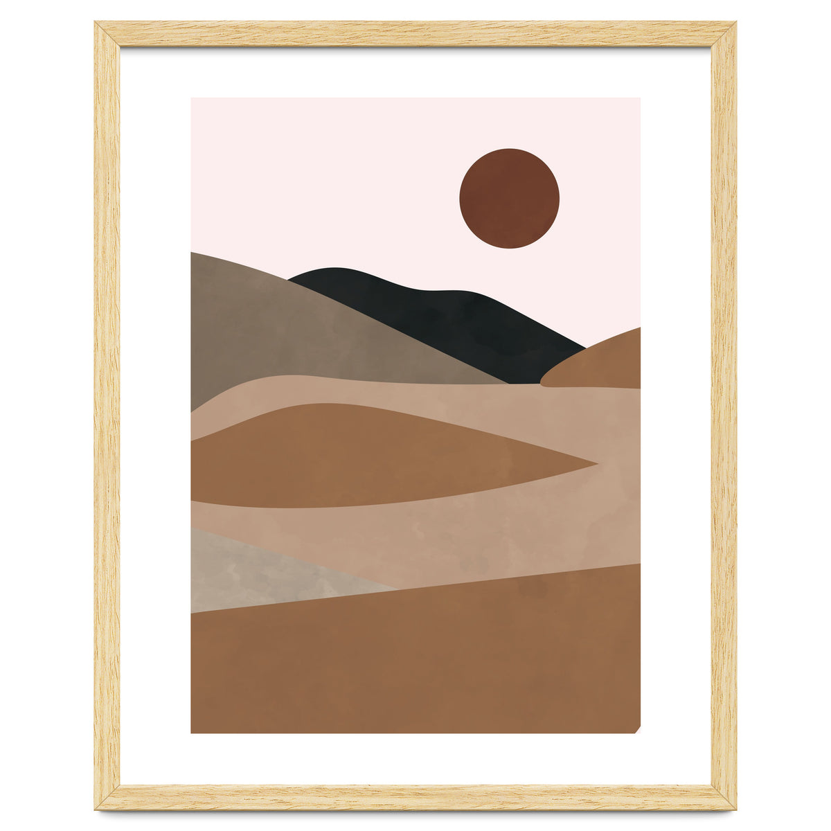 Neutral Mid Century Montain Hills