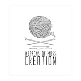 Weapons Of Mass Creation - Knitting (Print Only) thumbnail